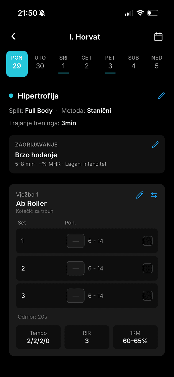 Pregled rezultata klijenata 1